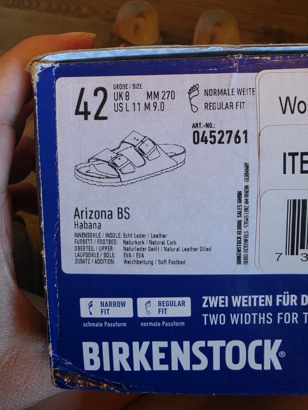 Birkenstock 42 Arizona Habana Regular Fit Men 9 Women 11 Oiled Leather Sandals - Picture 6 of 8